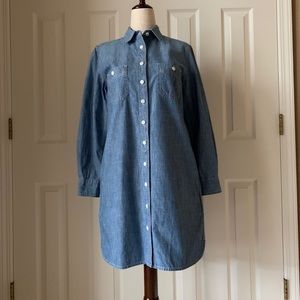 J Crew Chambray Shirt Dress